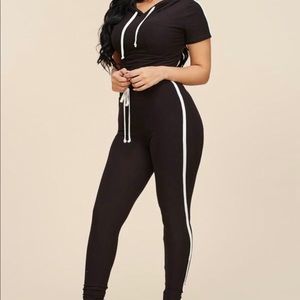 Black and white Two piece set